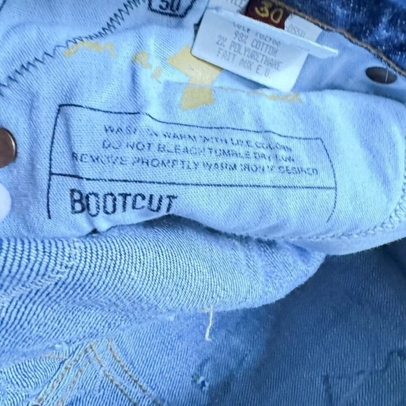 7 for All Mankind Y2K Embellished Jeans 30 - Picture 8 of 11